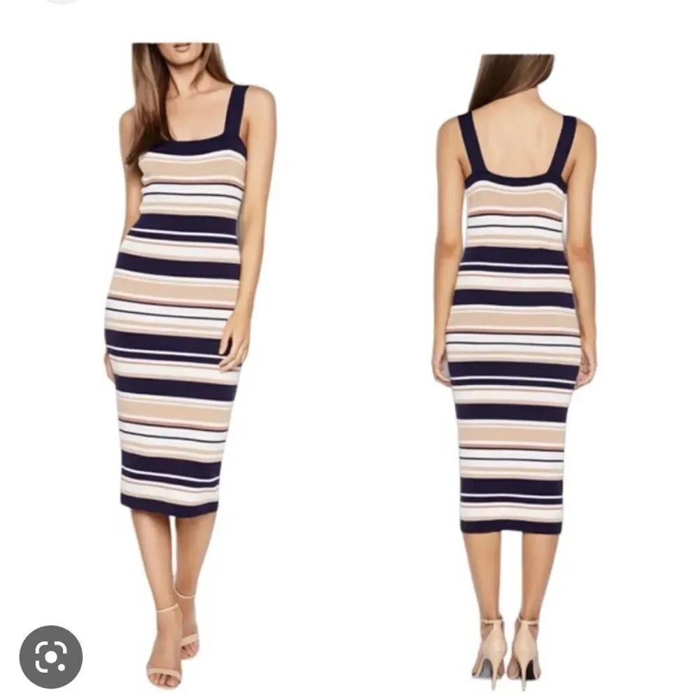 Bardot Stretch Knit Square Neck Midi